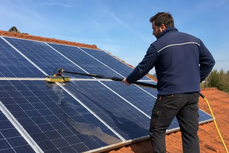 Nettoyage et entretien de panneaux solaires à Geloux